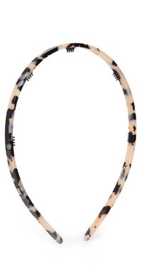 Alexandre de Paris Thin Headband Tokyo Tortoise One Size