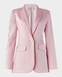 Rebeca Lace Single-Breasted Jacket