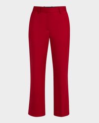 Cropped Straight-Leg Seasonless Wool Trousers