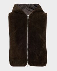 Reversible Hooded Goat Vest