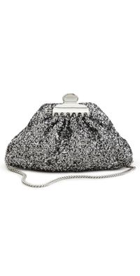 Marc Jacobs The Sequin Glam Small Clutch Silver One Size