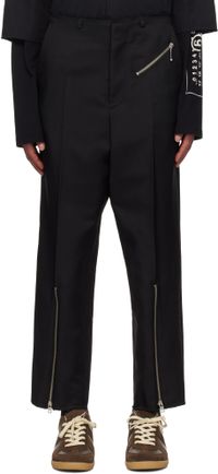 MM6 Maison Margiela Pantalon droit noir