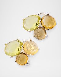 Rock Candy Girasole Cluster Stud Earrings in Sterling Silver