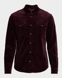 Men's Eastwood Needle Corduroy Saddle Western Shirt