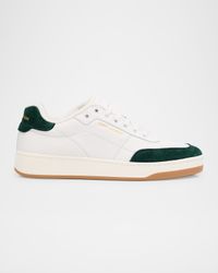 Men's SL61 Leather and Suede Low-Top Sneakers