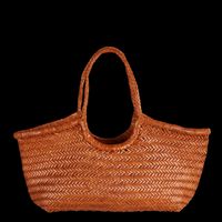 Dragon Diffusion - Panier tissé en cuir - Taille Unique - Marron