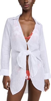 PQ Swim Millie Tie Cover Up White M/L