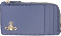 Vivienne Westwood Porte-carte bleu à glissière