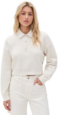 Cotton Citizen Boston Crop Polo VINTAGE BONE XS