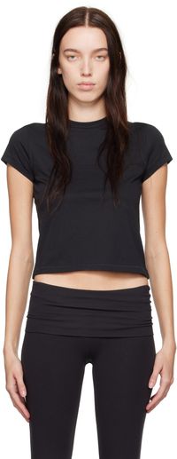 SKIMS T-shirt écourté noir - Relaxed Tees