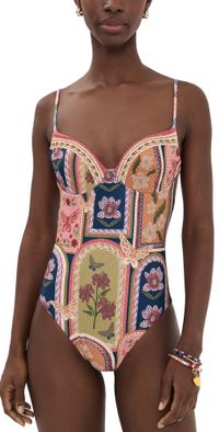 Agua Bendita Fiore Petra Handmade Underwire One Piece Multicolor S