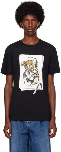 Moschino T-shirt noir à ourson