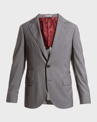 Men's Super 150s Lightweight Wool and Silk Blazer