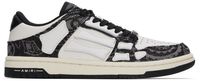 AMIRI White & Black Bandana Denim Skel Top Low Sneakers