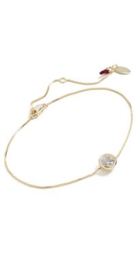 SHASHI Solitaire Moissanite Bracelet Gold One Size