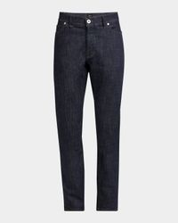 Men's Dark Wash Straight-Leg Jeans
