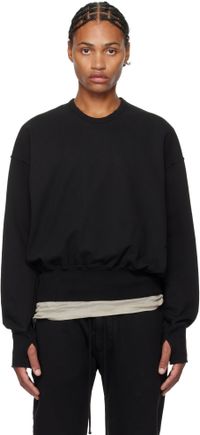 Julius Black Cotton Heavy Sweatshirt