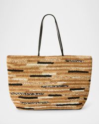 Woven Straw Tote Bag