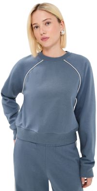 State & Lake Nola Sweatshirt Heather Grey/Burgundy XXL