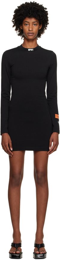 Heron Preston Black 'HPNY' Minidress