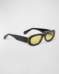 Men's Orlando Acetate Oval Sunglasses