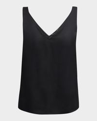 Sailor Sleeveless V-Neck Blouse