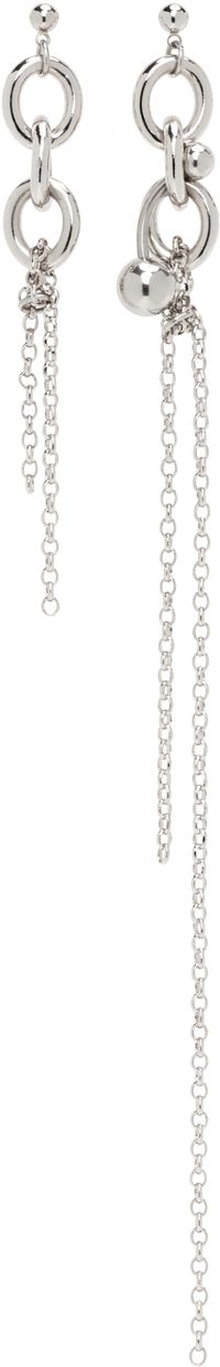 Justine Clenquet Boucles d'oreilles Sofie argentées