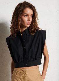 Suncoo - Chemise col classique en coton bio - Taille 3 - Noir