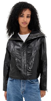 ba & sh Bernie Leather Jacket Ebene 0