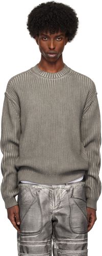 GUESS USA Gray Vintage Washed Crewneck Sweater