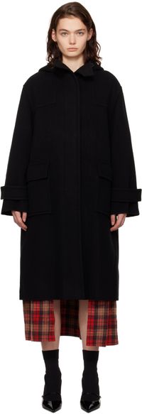 Juun.J Black Handmade Clean Duffle Coat