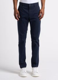 Boss - Pantalon chino en coton stretch - Taille 35/36 - Bleu