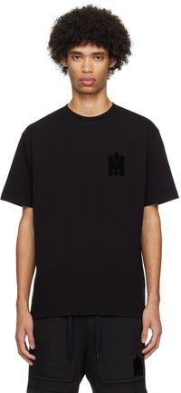 MACKAGE Black Flocked T-Shirt
