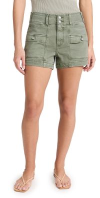 PAIGE Olivia Cargo Shorts Vintage Sweet Succulent 32