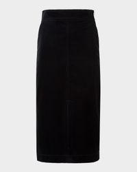Cotton Corduroy Midi Skirt