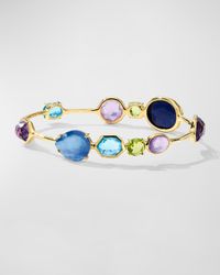 18K Gold Rock Candy Open Gelato Kiss Bangle in Alpine