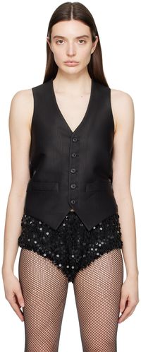 Maison Margiela Black Paneled Vest