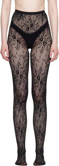 Swedish Stockings Black Rosa Lace Tights
