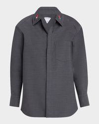 Matches-Collar Travel Light Wool Shirt