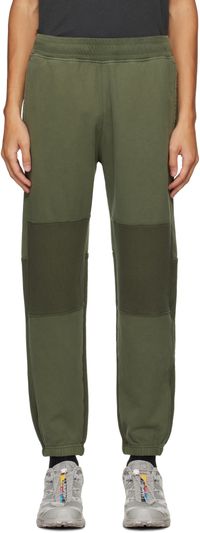 Stone Island Khaki Brushed Organic Cotton Fleece Sweatpants