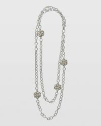 Love Knot Two-Tone 12mm Station Necklace