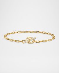 Madison Chain Bracelet in 18K Gold with Diamonds, 3mm
