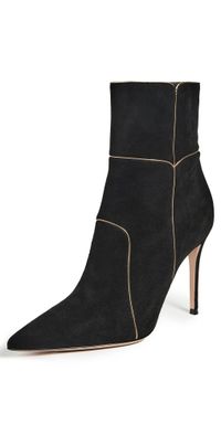 Gianvito Rossi Camoscio Nappa Silk Boots Black/Mekong 37