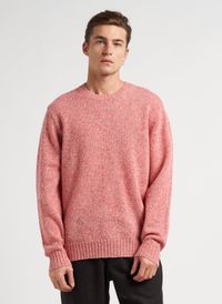 Hartford - Pull col rond en laine - Taille XL - Rose