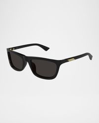Men's BV1328SM Acetate Rectangle Sunglasses