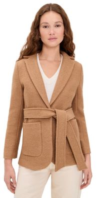 Marea Boiled Wool Blazer Camel XS