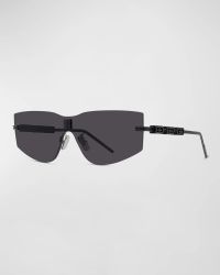 Men's 4Gem Rimless Shield Sunglasses