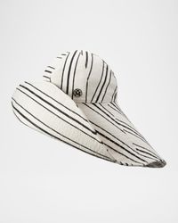 Junya Striped Canvas Bucket Hat