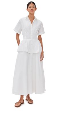 Rosie Assoulin Boogie Woogie Bugle Boy Dress White 4