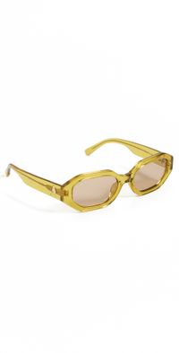 The Attico Irene Sunglasses Mustard/Yellow Gold/Camel One Size